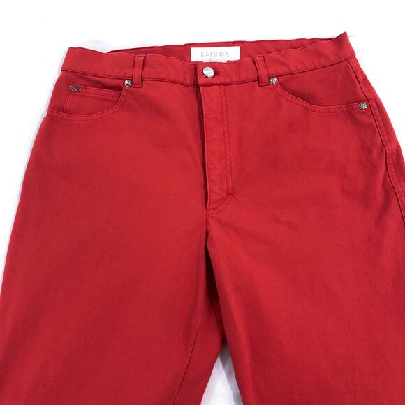 Escada Coral Raw Hem Denim Pants - Picture 4 of 14